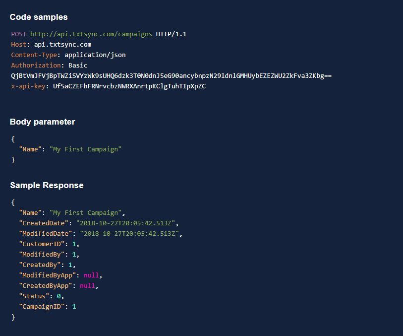 codesamples - SMS API - SMS Integration Made Easy for Developers