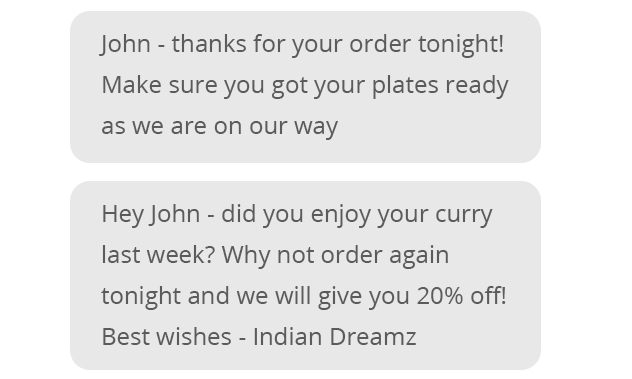 Food Delivery - Keep Customer Updated About Their Order indianTakeaway - Food Delivery - Keep Customer Updated About Their Order